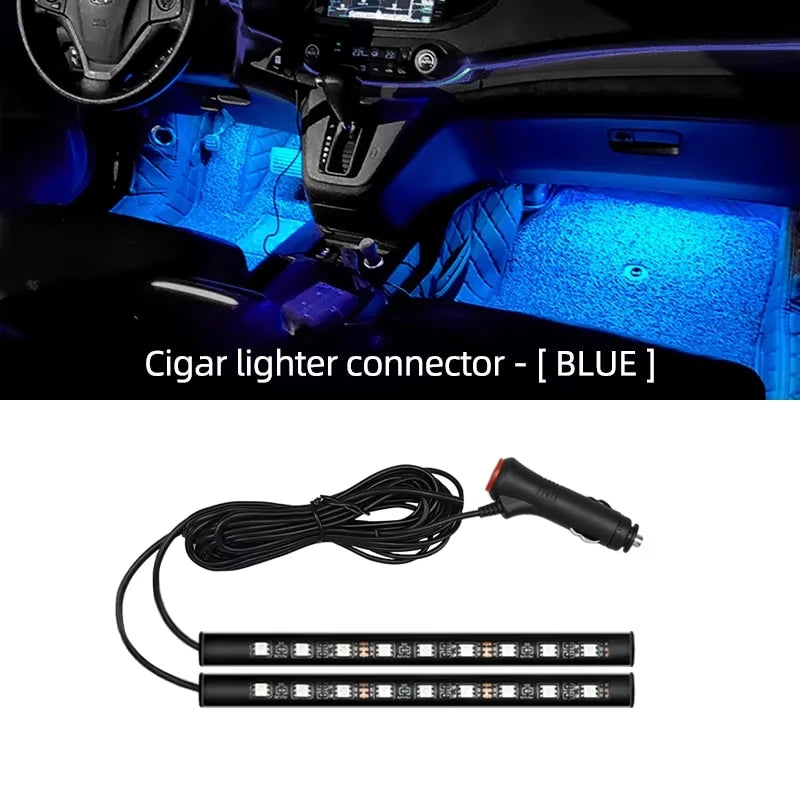 Car Ambient RGB LED Interior Light Kit with Music Sync