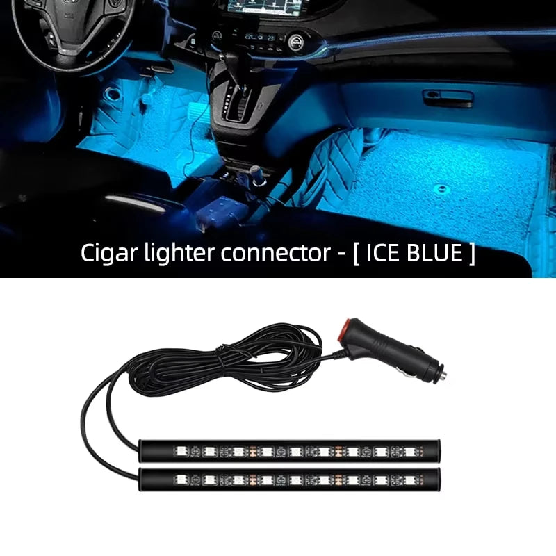 Car Ambient RGB LED Interior Light Kit with Music Sync