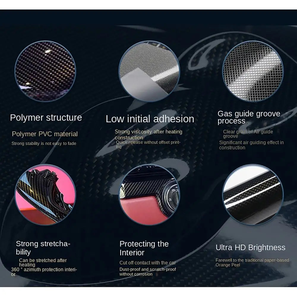 Carbon Fiber Vinyl Film 3D
