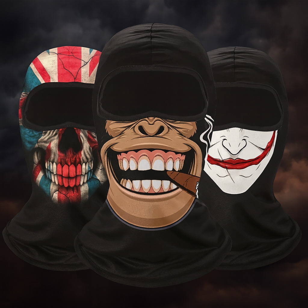 Skull Face Mask 🏍️ | Windproof & UV Protective – NovaMart